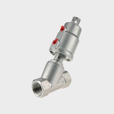 Intelligent Stainless Steel Thread Female Angle Seat Valve Food Processing