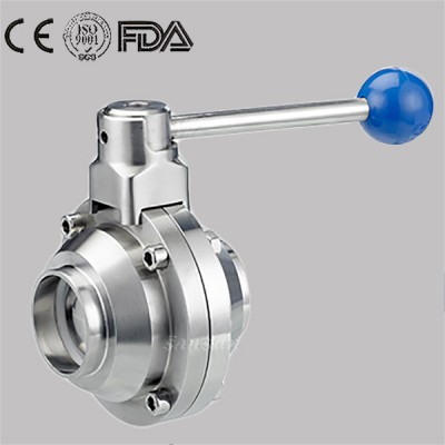 Stainless Steel Butterfly Type Ball Valve Welded S-S Welding