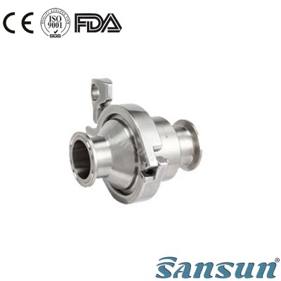 Stainless Steel Sanitary Clamped Non Return Check Stop Valve for Food Industry